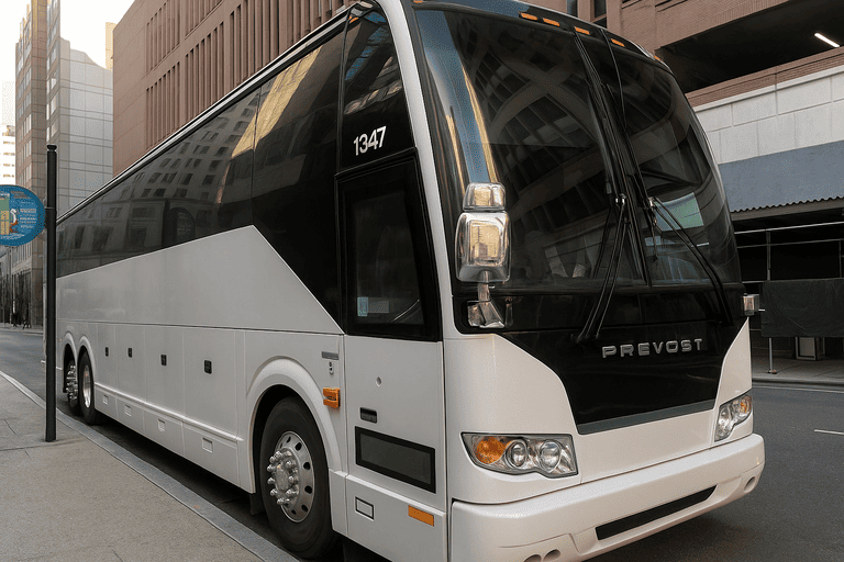 a Hawthorne Minibus Company coach bus