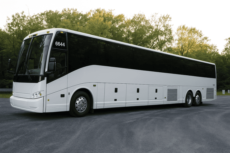 exterior of Hawthorne Minibus Company coach bus