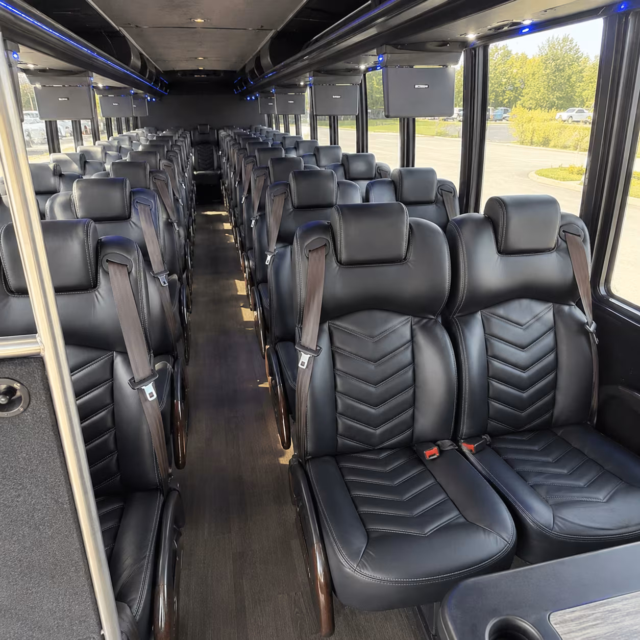 hawthorne 28 passenger minibus inside