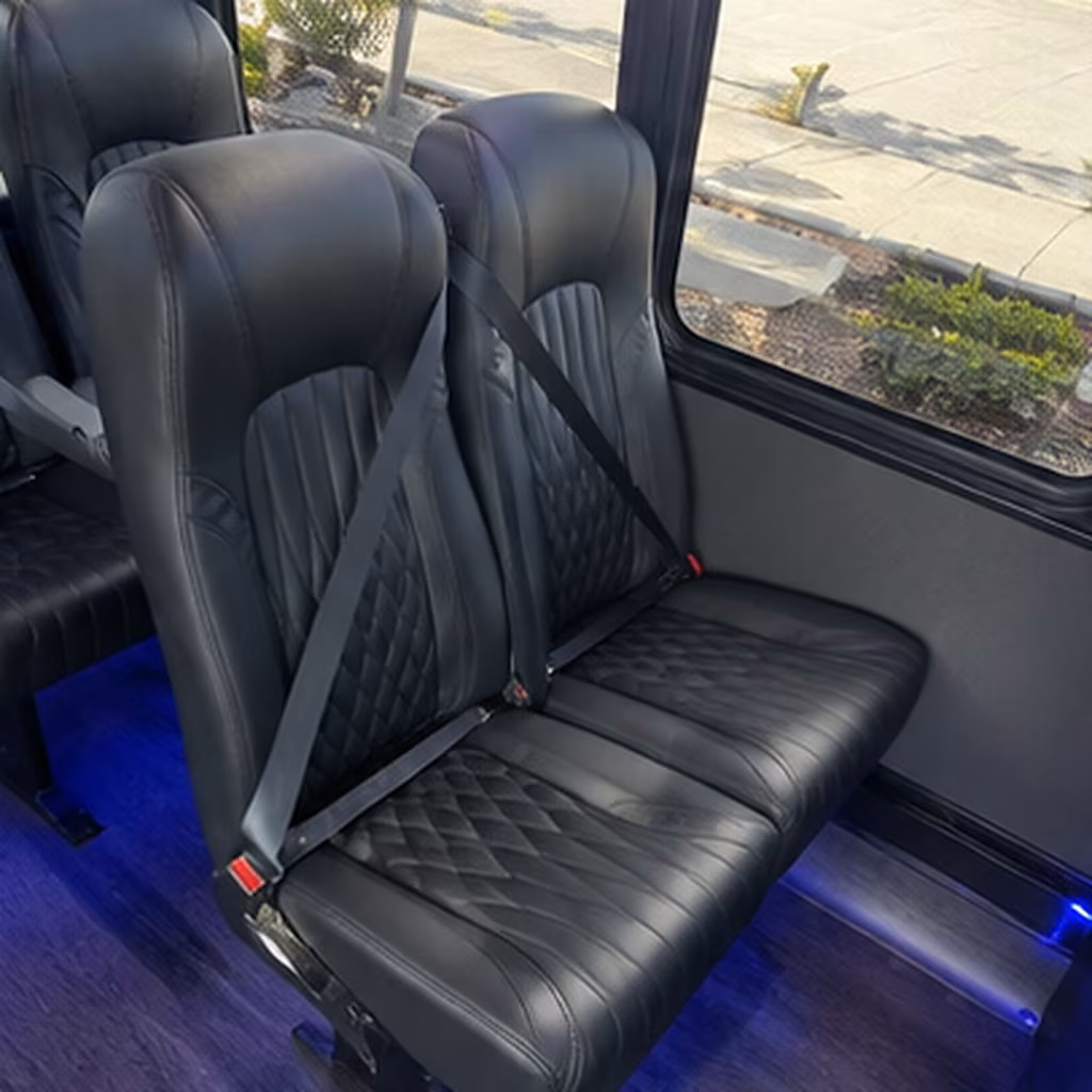 hawthorne 30 passenger minibus interior