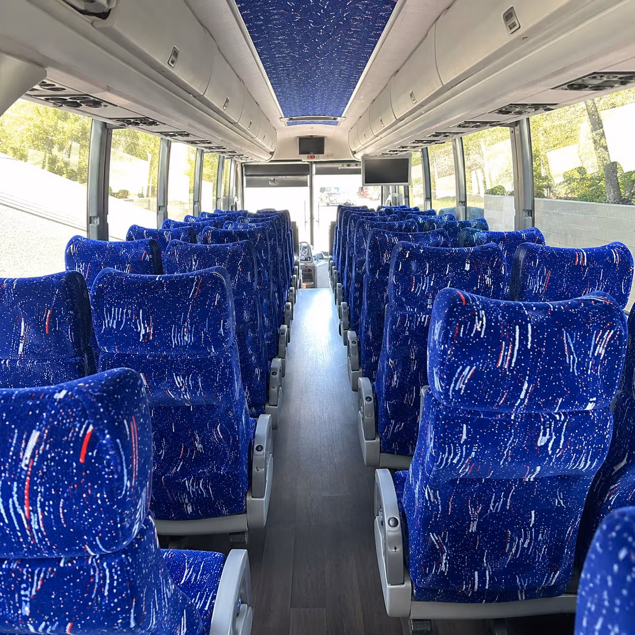 hawthorne 50 passenger charter bus interior