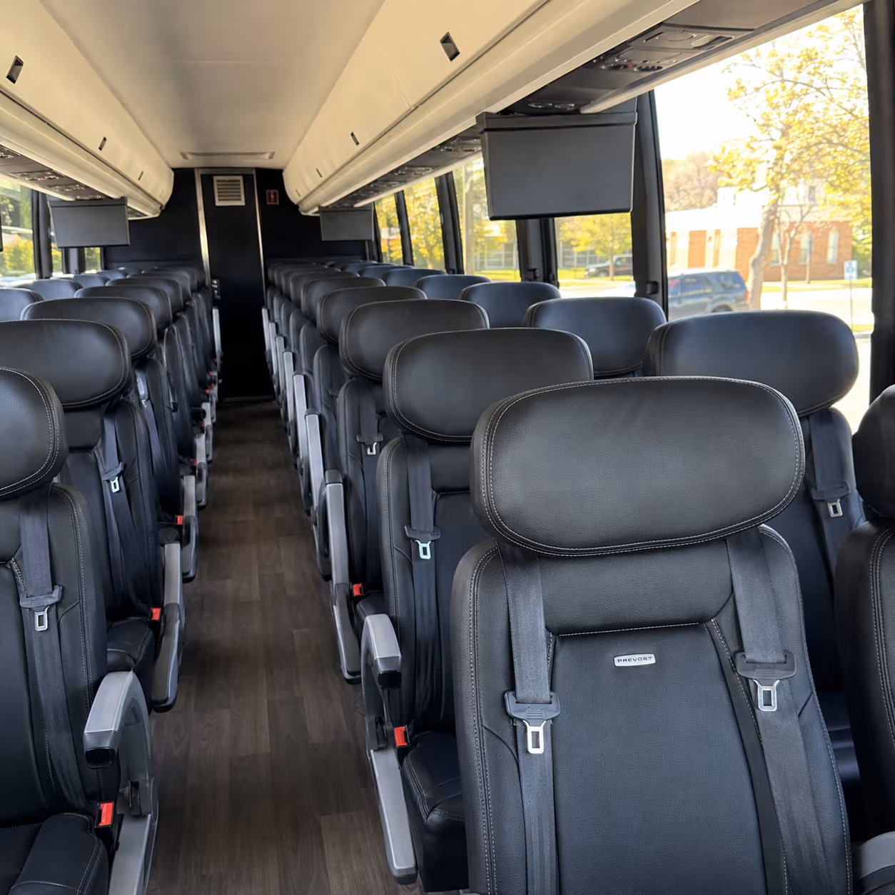 hawthorne charter bus interior