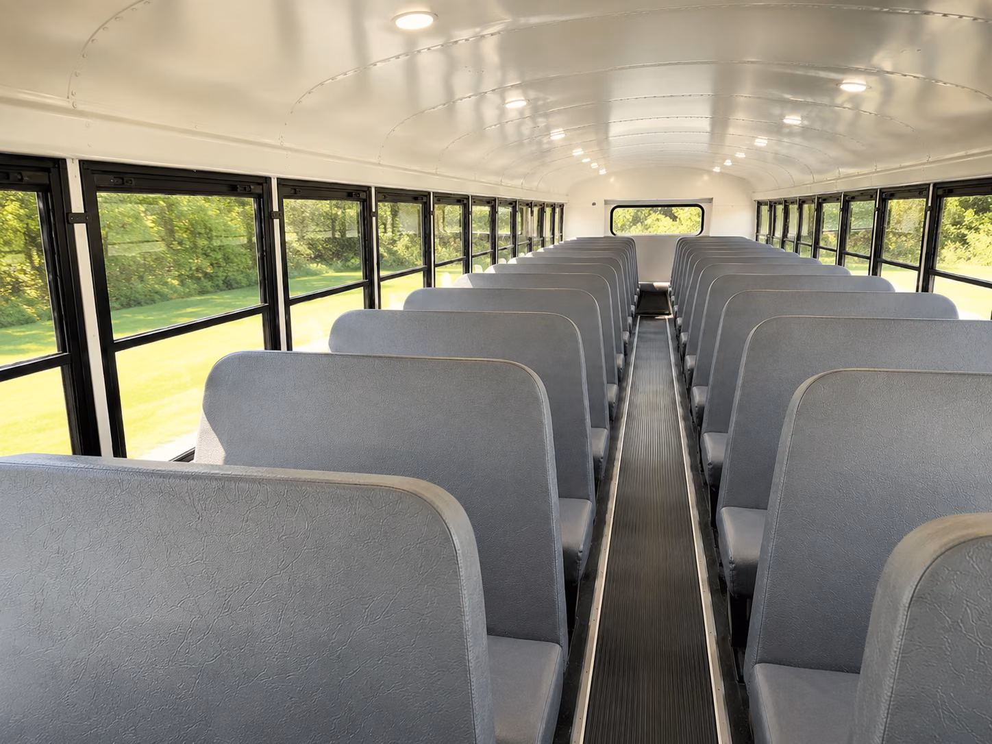 hawthorne school bus inside